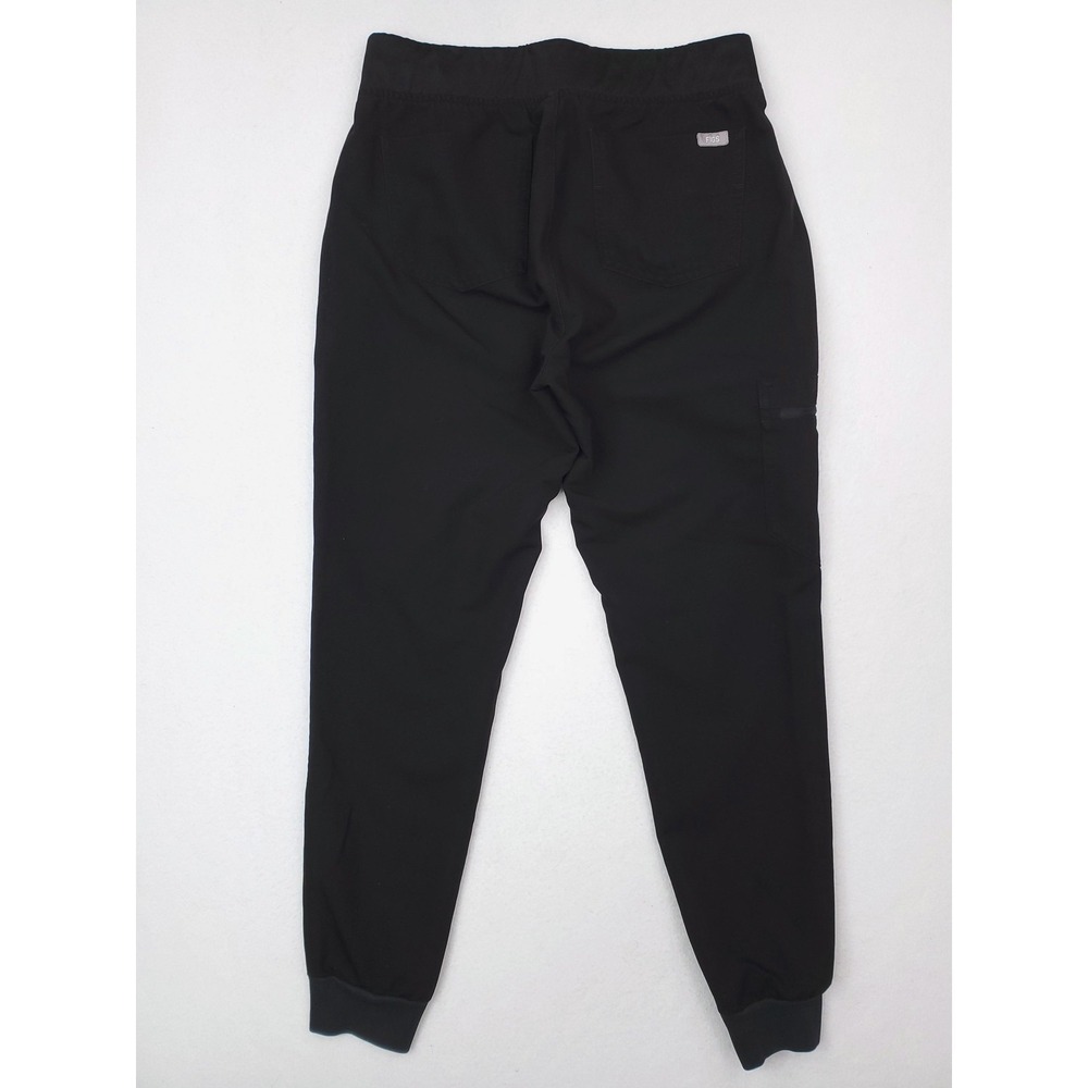 FIGS Zamora Jogger Scrub Pants Womens Small Black Drawstring Pocket Medical - Picture 4 of 13
